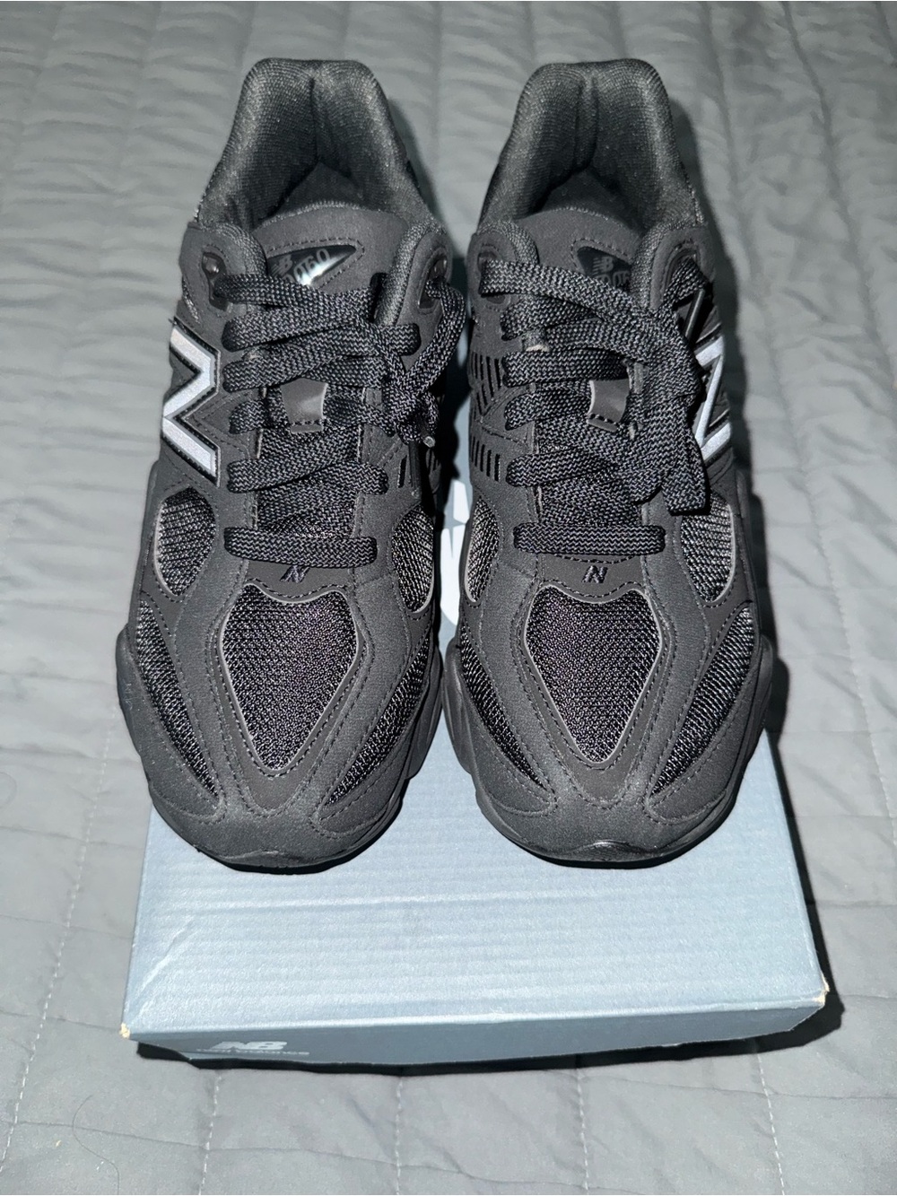 New Balance Black Kids' Mesh & Suede Sneakers